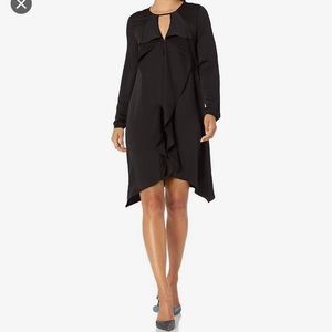 BCBG black satin dress